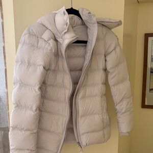 Calvin Cream Puffer Jacket
